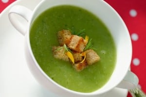 green healthy soup