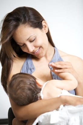 Mother-Breast-Feeding-Baby